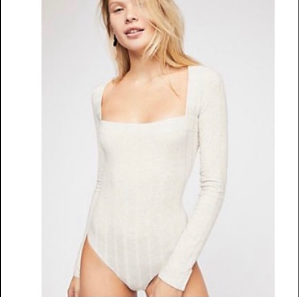 Free People Long Sleeved Bodysuit
